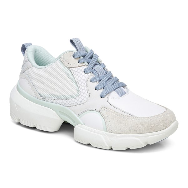 Vionic Trainers Ireland - Aris Lace Up Sneaker Green - Womens Shoes Discount | PYEAB-9236